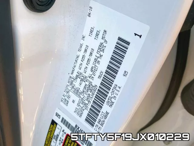 5TFTY5F19JX010229 фото 2