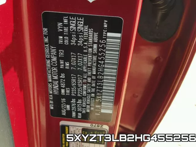 5XYZT3LB2HG455256 фото 2