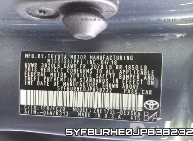 5YFBURHE0JP838232 фото 10