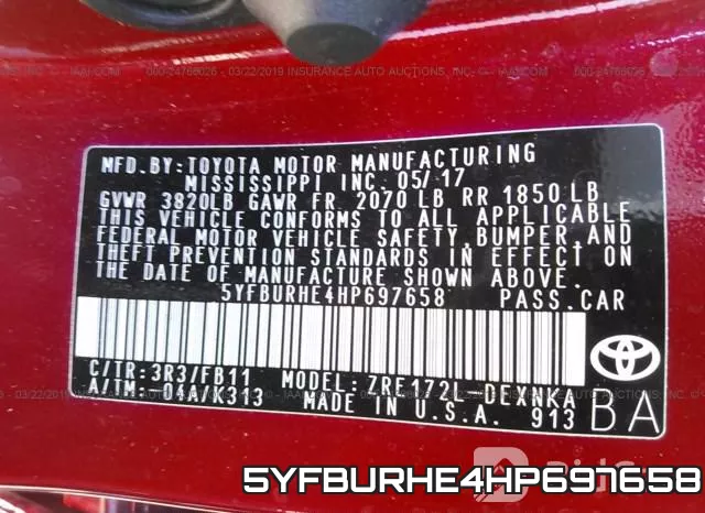 5YFBURHE4HP697658 фото 10