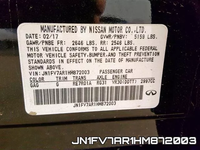 JN1FV7AR1HM872003 фото 2