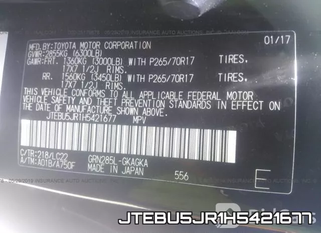 JTEBU5JR1H5421677 фото 10