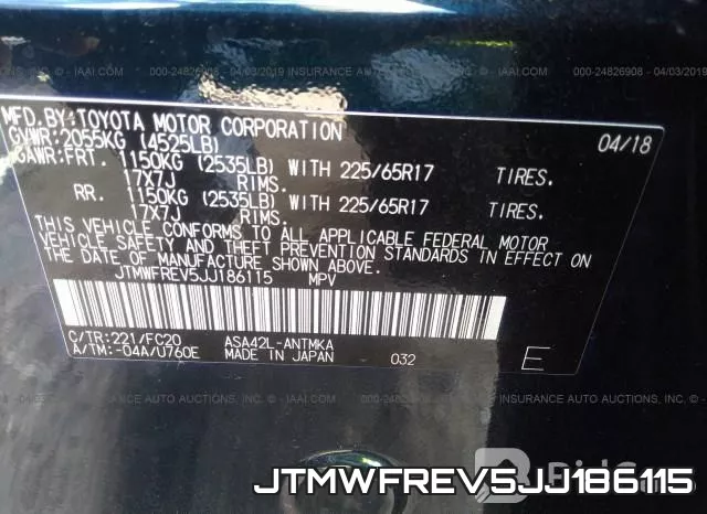 JTMWFREV5JJ186115 фото 10