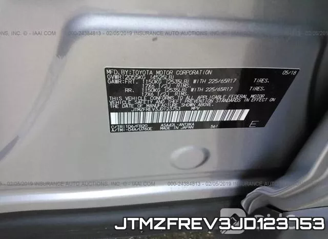 JTMZFREV3JD123753 фото 10