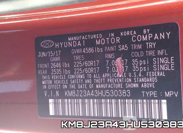 KM8J23A43HU530383 фото 10