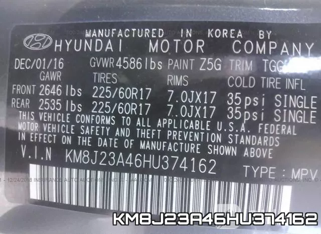 KM8J23A46HU374162 фото 10