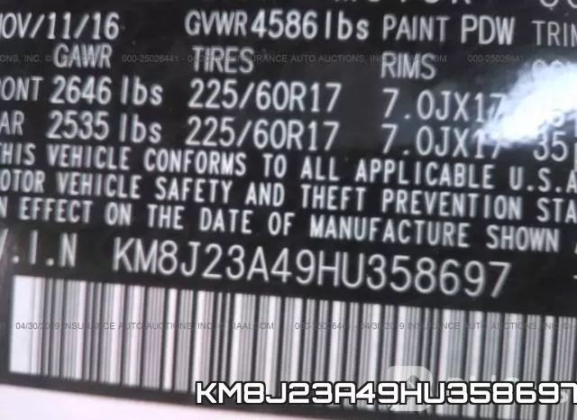 KM8J23A49HU358697 фото 10