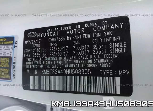 KM8J33A49HU508305 фото 10