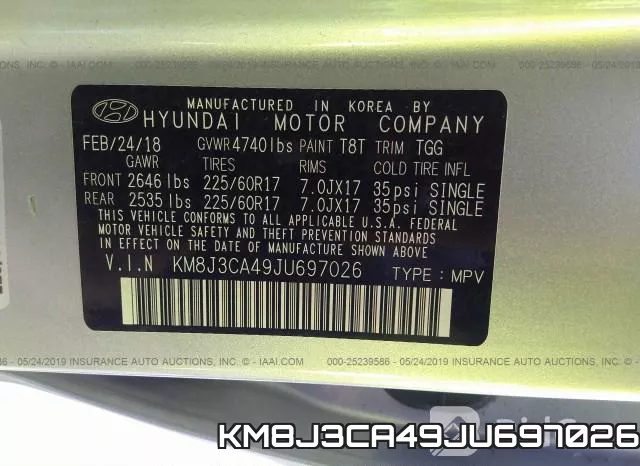 KM8J3CA49JU697026 фото 9