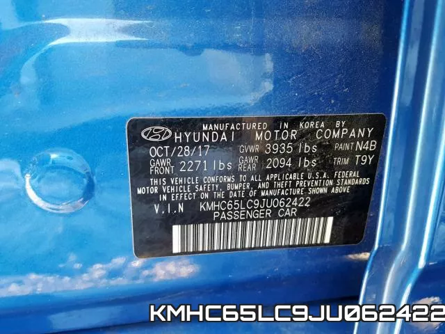 KMHC65LC9JU062422 фото 2