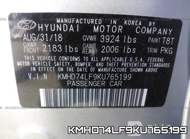 KMHD74LF9KU765199 фото 10