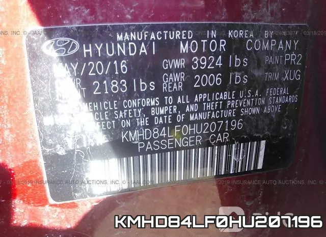 KMHD84LF0HU207196 фото 10