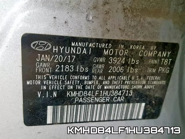 KMHD84LF1HU384713 фото 2