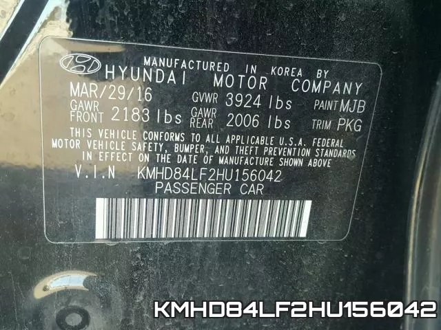KMHD84LF2HU156042 фото 2