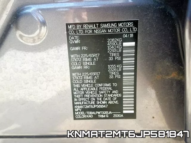 KNMAT2MT6JP581847 фото 2