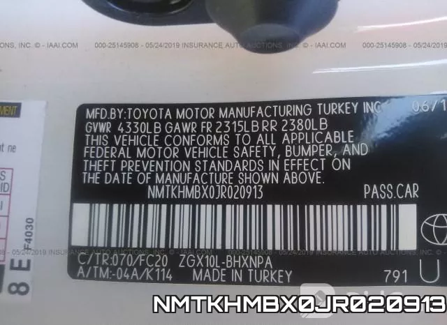 NMTKHMBX0JR020913 фото 10