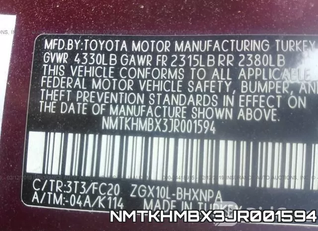 NMTKHMBX3JR001594 фото 10
