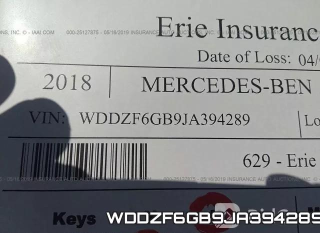 WDDZF6GB9JA394289 фото 10