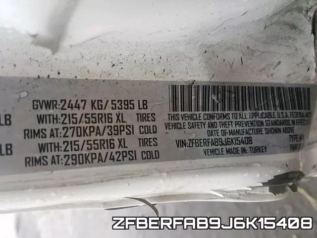 ZFBERFAB9J6K15408 фото 2