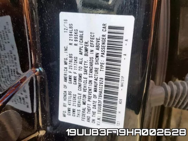 19UUB3F79HA002628 фото 2