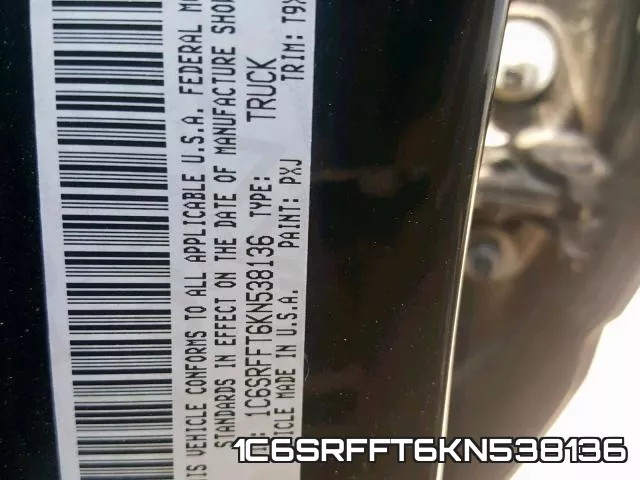 1C6SRFFT6KN538136 фото 2
