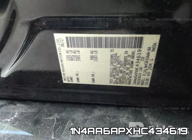 1N4AA6APXHC434619 фото 10