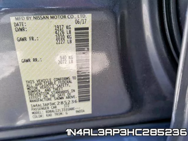 1N4AL3AP3HC285236 фото 2