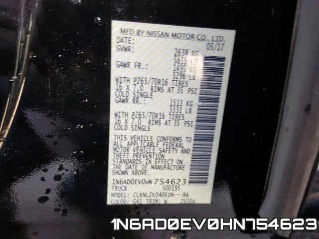1N6AD0EV0HN754623 фото 2