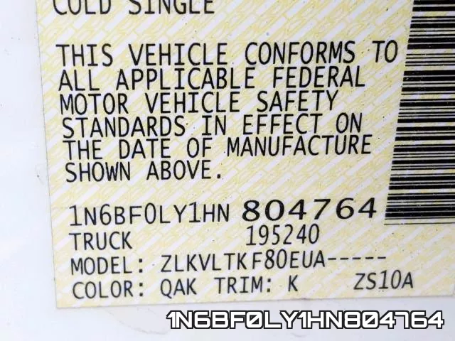 1N6BF0LY1HN804764 фото 2
