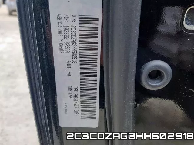2C3CDZAG3HH502918 фото 2