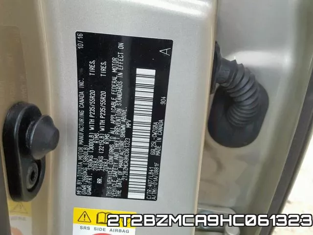 2T2BZMCA9HC061323 фото 2