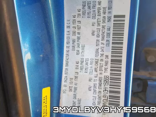 3MYDLBYV3HY159568 фото 2