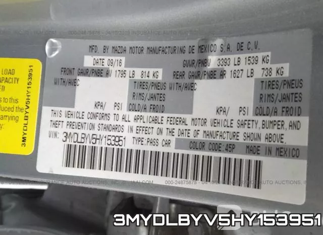 3MYDLBYV5HY153951 фото 10