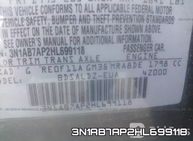 3N1AB7AP2HL699118 фото 10