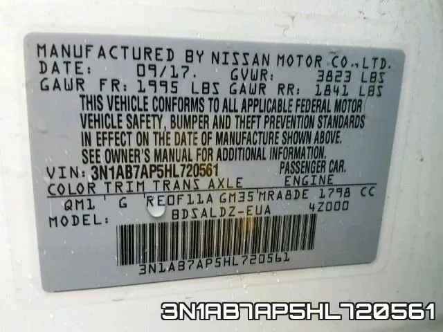 3N1AB7AP5HL720561 фото 2