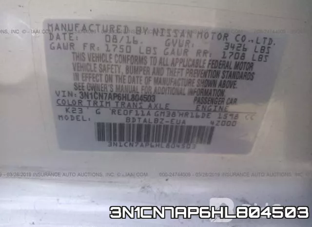 3N1CN7AP6HL804503 фото 10