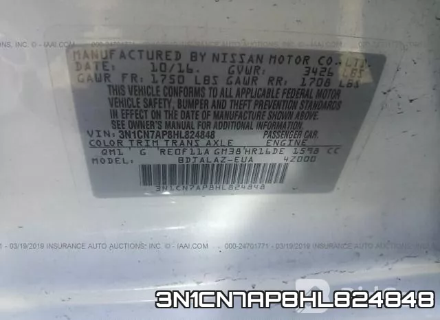 3N1CN7AP8HL824848 фото 10