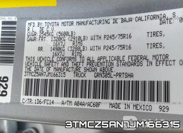 3TMCZ5AN7JM166315 фото 10