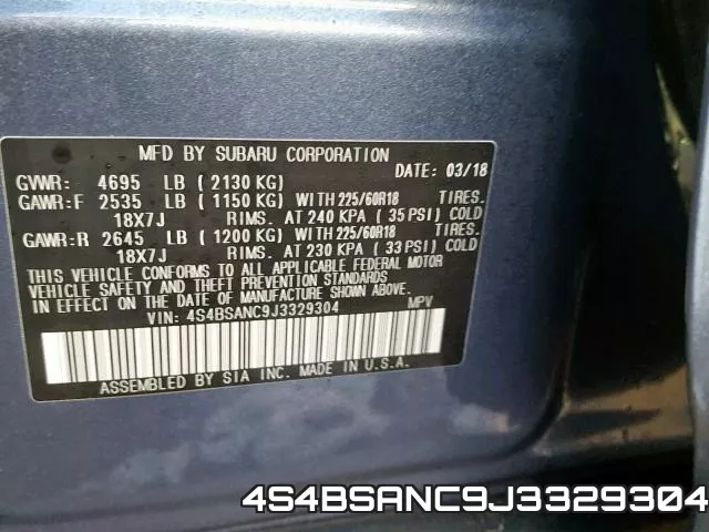 4S4BSANC9J3329304 фото 2