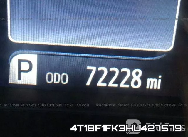 4T1BF1FK3HU427579 фото 7