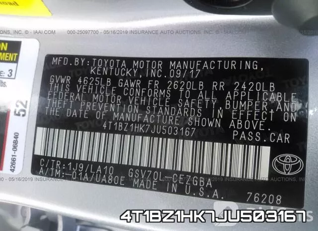 4T1BZ1HK7JU503167 фото 10
