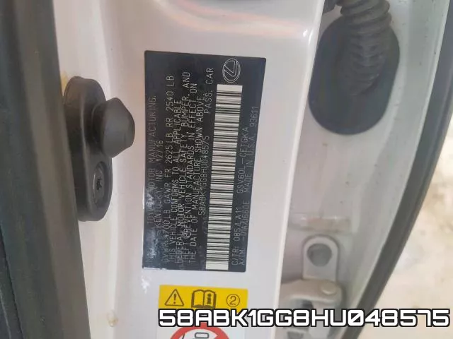 58ABK1GG8HU048575 фото 2