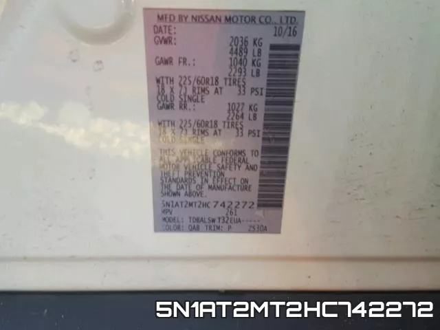 5N1AT2MT2HC742272 фото 2