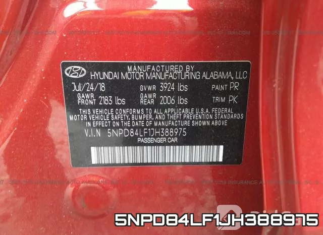 5NPD84LF1JH388975 фото 10