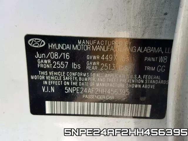 5NPE24AF2HH456395 фото 2