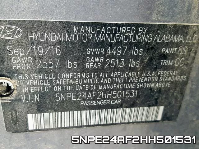 5NPE24AF2HH501531 фото 2