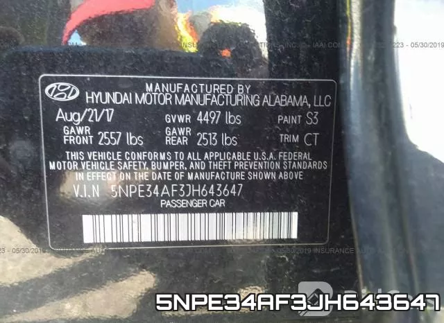 5NPE34AF3JH643647 фото 10