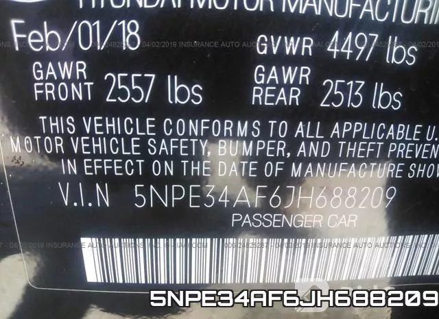 5NPE34AF6JH688209 фото 10