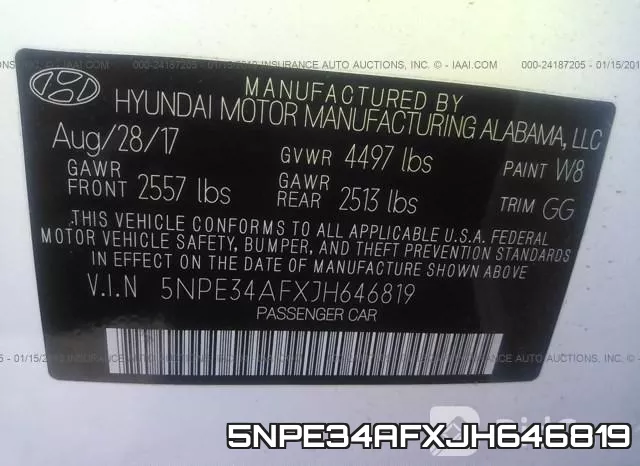 5NPE34AFXJH646819 фото 10