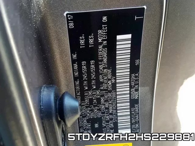 5TDYZRFH2HS229881 фото 2